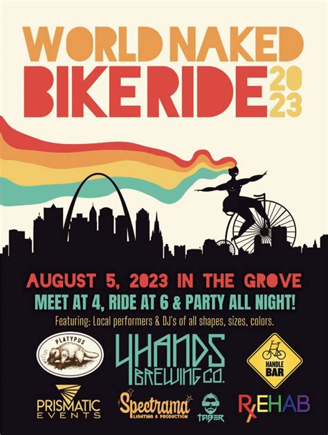 naked bike ride st louis 2023|World Naked Bike Ride STL 2023 in St. Louis at HandleBar